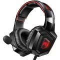 Casti gaming profesionale Runmus® K8, cu microfon, sistem surround HD, microfon cu anulare zgomot de fond, cu lumina led, pentru PC, PS4, Xbox, Nitendo, difuzor 50mm, 106dB