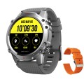 Ceas smartwatch barbati TechONE® KM22 Pro, 1.45 inch AMOLED, SIRI, apel bluetooth HD, multi sport, ritm cardiac multi point, tensiune, oxigen, carcasa metalica, difuzor, notificari, IP68, gri