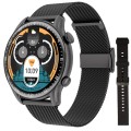 Ceas Smartwatch Barbati Wonlex® DW13 Starlight, AMOLED 1.43 Inch Rotund Borderless, Apel Bluetooth 5.2, Asistent Vocal, Ritm Cardiac, Oxigen, Apel Bluetooth, Sporturi Multiple, BT5.3, Rezistent, Metalic, IP68, Negru