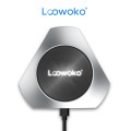 Incarcator wireless Loowoko LWC-F07, 10W, disipare caldura, metalic, protectie scurtcircuit, logo luminos, incarcare cu carcasa, negru