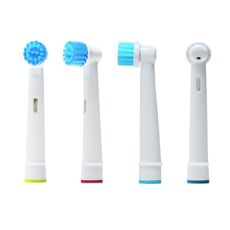 Set 4 rezerve periuta de dinti electrica Oral-B, Horigen® EB-17S Clean Round, compatibile, peri moi, alb