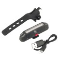 Stop bicicleta Huerler® 1084, lampa 1 x T6, acumulator 500mAh, incarcare USB, rezistent la apa, 5 moduri lumina, 180 grade, compatibil trotineta sau scuter, negru